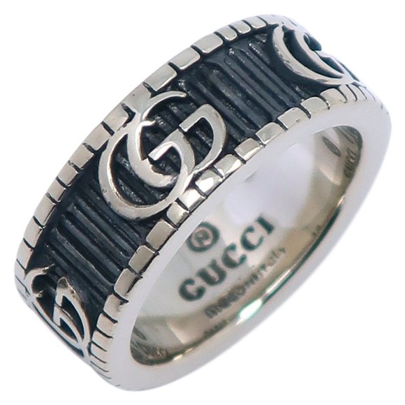 Gucci Double G Ring, Size 11.5, Sterling Silver, Approx. 6.2g, Women's - Picture 1 of 6